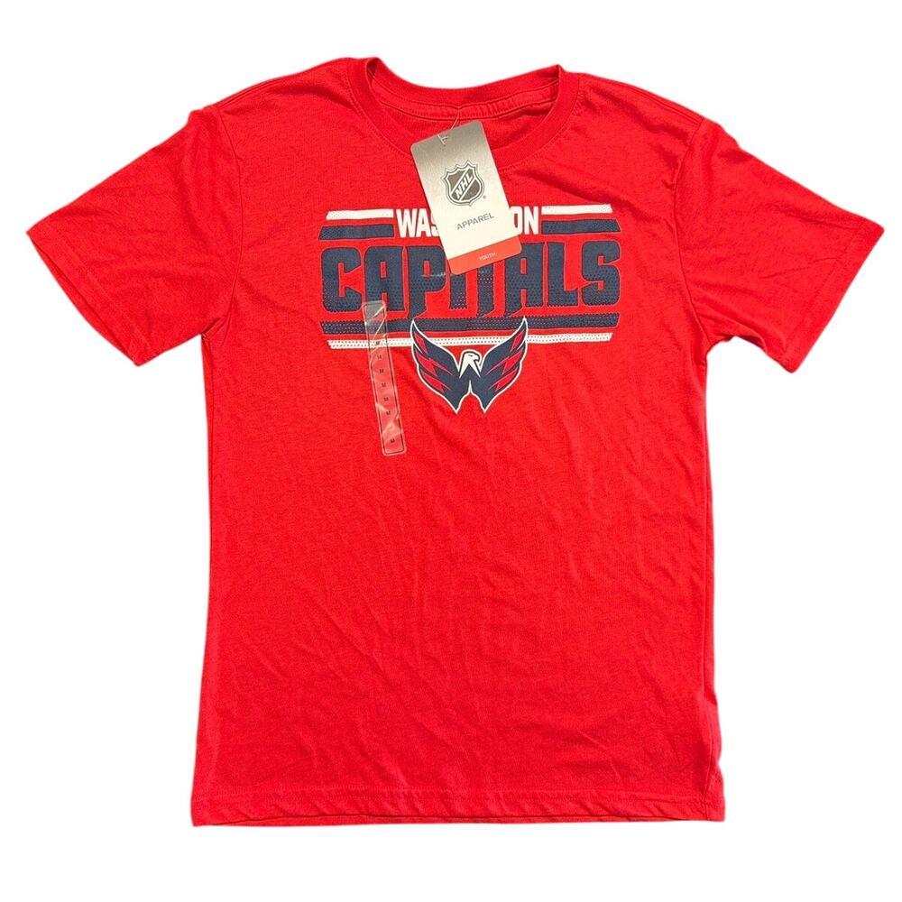 NWT Washington Capitals NHL Youth Graphic T-Shirt, Red, Size Medium 10/12